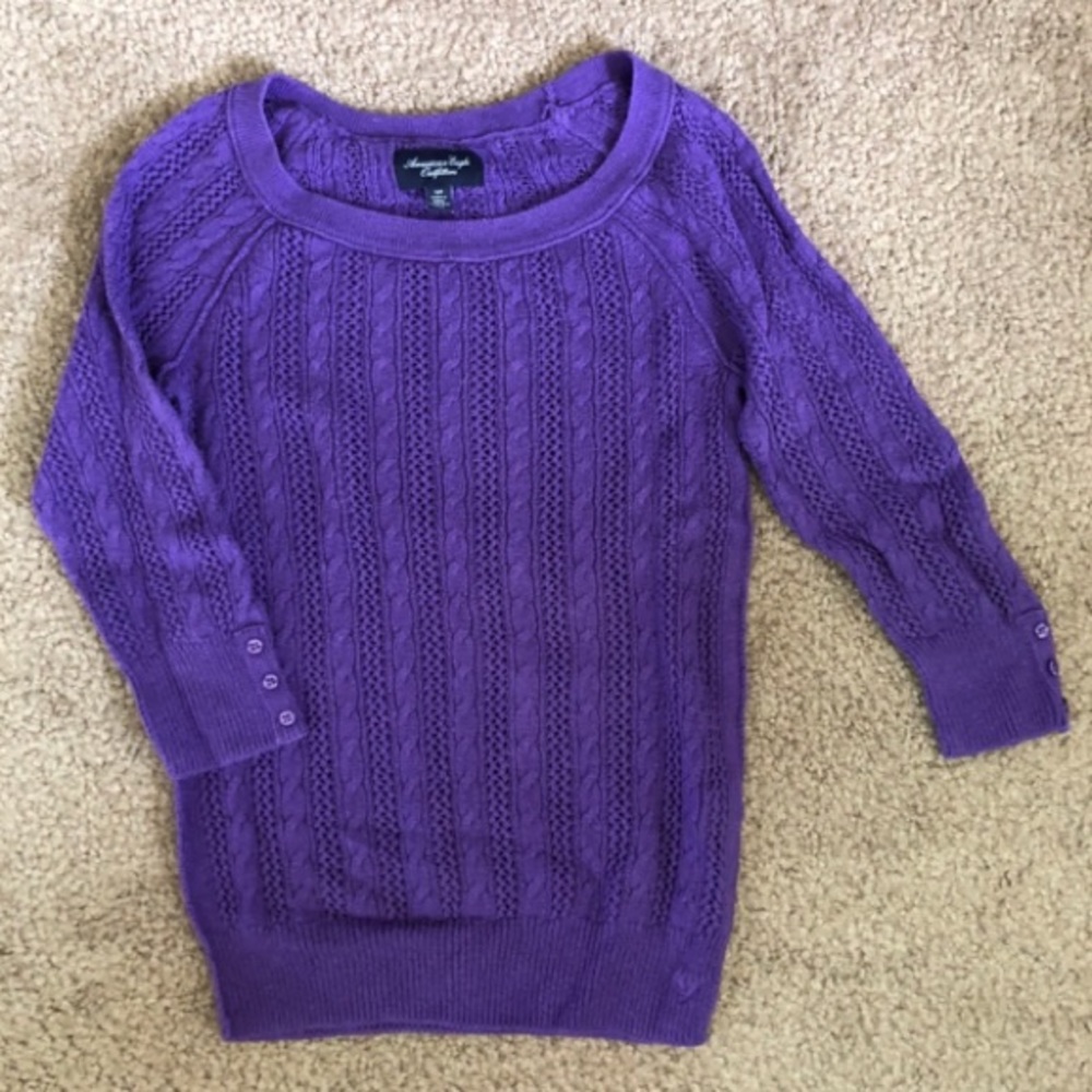 ❌ NOT FOR SALE Purple American Eagle Sweater